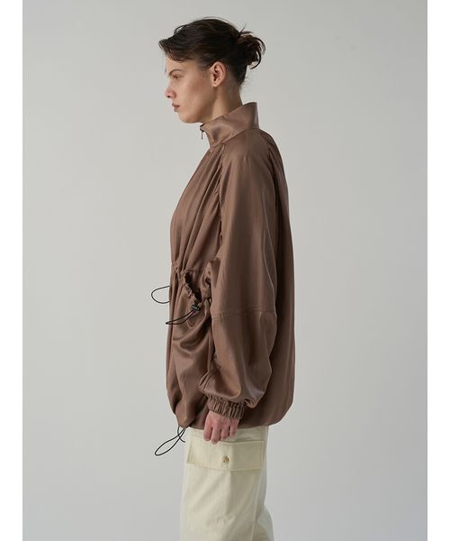 Henon.（ヘノン）の「GATHERING OVER COAT（ブルゾン・レディース・ライトブラウン/ブラック・F）」の14枚目の写真