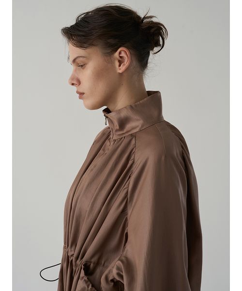 Henon.（ヘノン）の「GATHERING OVER COAT（ブルゾン・レディース・ライトブラウン/ブラック・F）」の15枚目の写真