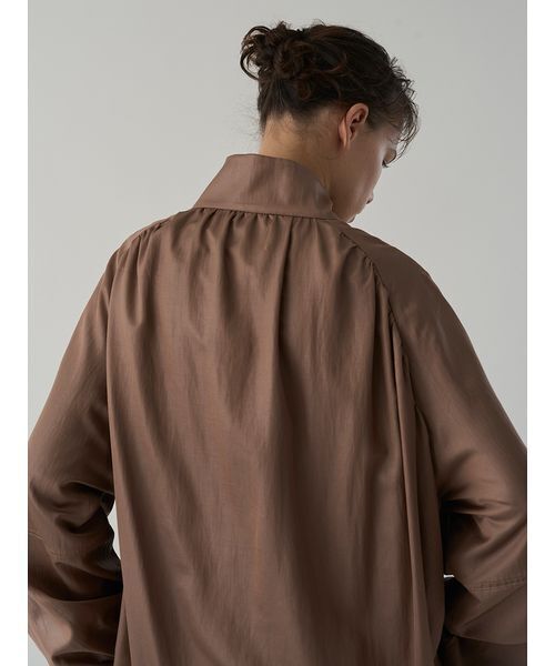 Henon.（ヘノン）の「GATHERING OVER COAT（ブルゾン・レディース・ライトブラウン/ブラック・F）」の17枚目の写真