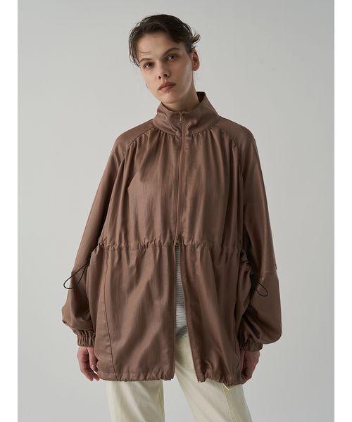 Henon.（ヘノン）の「GATHERING OVER COAT（ブルゾン・レディース・ライトブラウン/ブラック・F）」の19枚目の写真