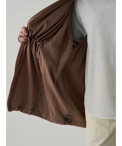 Henon.（ヘノン）の「GATHERING OVER COAT（ブルゾン・レディース・ライトブラウン/ブラック・F）」の20枚目の写真