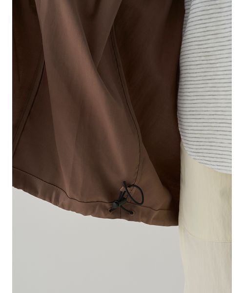 Henon.（ヘノン）の「GATHERING OVER COAT（ブルゾン・レディース・ライトブラウン/ブラック・F）」の21枚目の写真