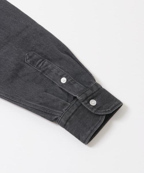 FORK&SPOON(フォークアンドスプーン)の「FORK&SPOON ペーパーデニムシャツ(シャツ/ブラウス・メンズ・ブラック/ブルー・4/5)」の9枚目の写真