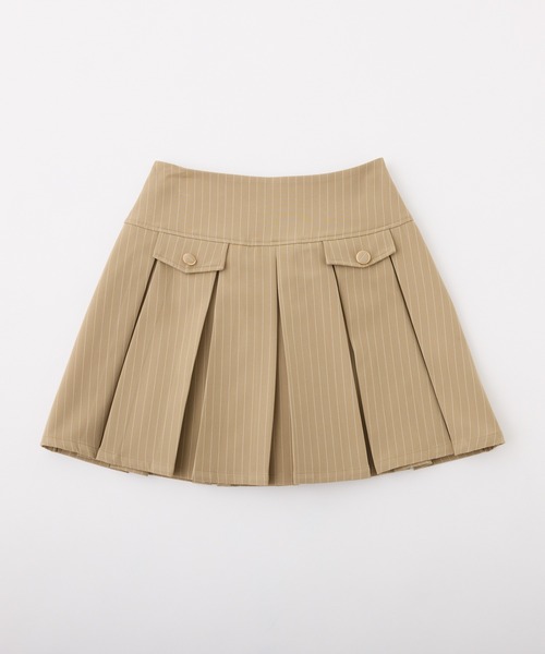 one after another NICE CLAUP(ワンアフターアナザーナイスクラップ)の「新色追加/【S/Mサイズ展開】金ボタンプリーツミニスカート(スカート・レディース・ブラック系その他/杢グレー/ベージュ系その他・SMALL/MEDIUM)」の9枚目の写真