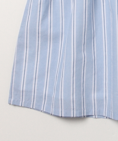 B:MING by BEAMS（ビーミングバイビームス）の「ビーミング by ビームス / カット×布帛ストライプワンピース（ワンピース・キッズ・トップグレー/ブラック/ホワイト・130/110/90/100/120/80）」の20枚目の写真