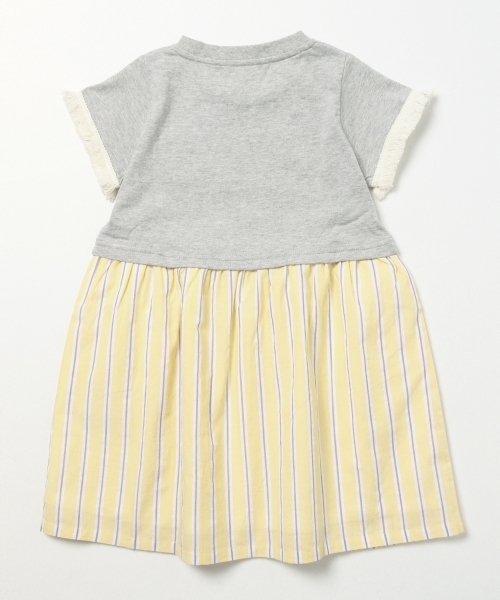 B:MING by BEAMS（ビーミングバイビームス）の「ビーミング by ビームス / カット×布帛ストライプワンピース（ワンピース・キッズ・トップグレー/ブラック/ホワイト・130/110/90/100/120/80）」の22枚目の写真