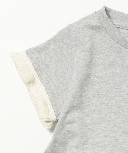 B:MING by BEAMS（ビーミングバイビームス）の「ビーミング by ビームス / カット×布帛ストライプワンピース（ワンピース・キッズ・トップグレー/ブラック/ホワイト・130/110/90/100/120/80）」の12枚目の写真