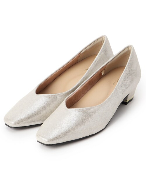 ITS'DEMO（イッツデモ）の「【クッション性／静音】ローヒールベーシックパンプス（パンプス・レディース・ブラック/ピンクゴールド/シルバー・40/38）」の5枚目の写真