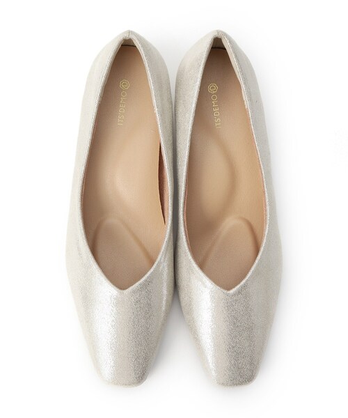 ITS'DEMO（イッツデモ）の「【クッション性／静音】ローヒールベーシックパンプス（パンプス・レディース・ブラック/ピンクゴールド/シルバー・40/38）」の8枚目の写真