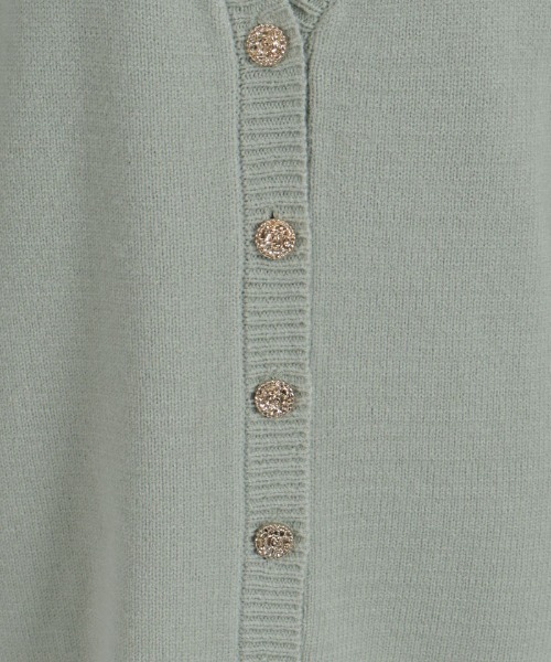 axes femme（アクシーズファム）の「薔薇×蝶刺繍ロングカーディガン（テーラードジャケット・レディース・ホワイト/モカ/グリーン・FREE）」の5枚目の写真