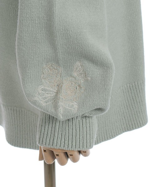 axes femme（アクシーズファム）の「薔薇×蝶刺繍ロングカーディガン（テーラードジャケット・レディース・ホワイト/モカ/グリーン・FREE）」の7枚目の写真