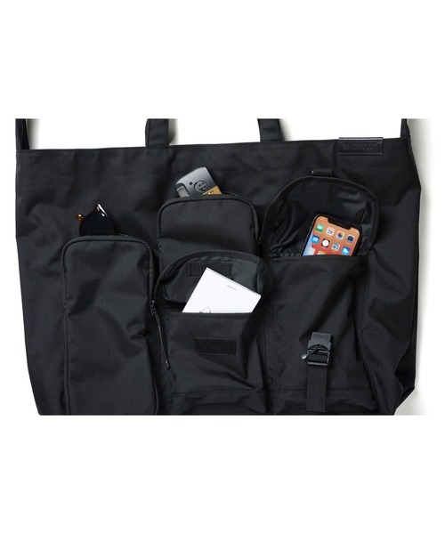 BAICYCLON by Bagjack（バイシクロン バイ バグジャック）の「【BAICYCLON】MULTI POCKETS 2WAY TOTE (LARGE) BCL-67（トートバッグ・メンズ・ブラック・FREE）」の10枚目の写真