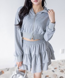 clear | ワンポイントラインストーンパーカー(セット可)[カジュアル 着回し抜群 大人]≪新作≫(パーカー)