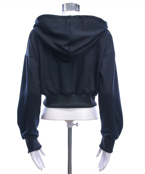 clear（クリア）の「ワンポイントラインストーンパーカー(セット可)[カジュアル 着回し抜群 大人]≪新作≫（パーカー・レディース・ブラック/グレー・F）」の16枚目の写真