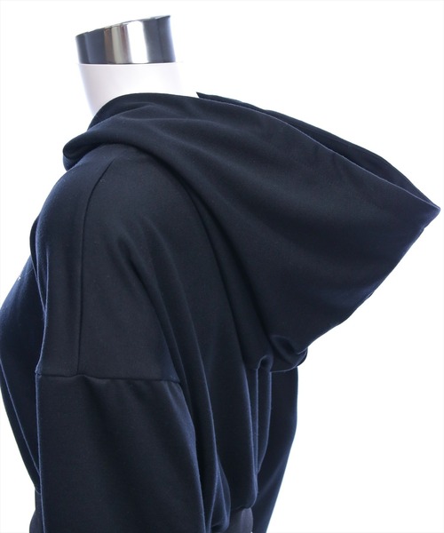 clear（クリア）の「ワンポイントラインストーンパーカー(セット可)[カジュアル 着回し抜群 大人]≪新作≫（パーカー・レディース・ブラック/グレー・F）」の19枚目の写真