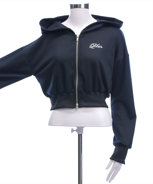 clear（クリア）の「ワンポイントラインストーンパーカー(セット可)[カジュアル 着回し抜群 大人]≪新作≫（パーカー・レディース・ブラック/グレー・F）」の20枚目の写真