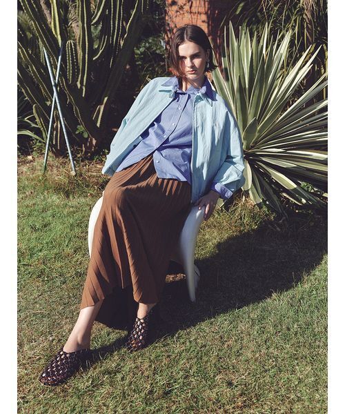 Mila Owen（ミラオーウェン）の「メッシュバレエ（バレエシューズ・レディース・アイボリー/ダークブラウン/レッド・38/37/36）」の10枚目の写真