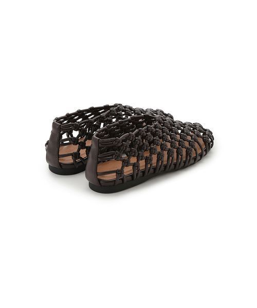 Mila Owen（ミラオーウェン）の「メッシュバレエ（バレエシューズ・レディース・アイボリー/ダークブラウン/レッド・38/37/36）」の12枚目の写真