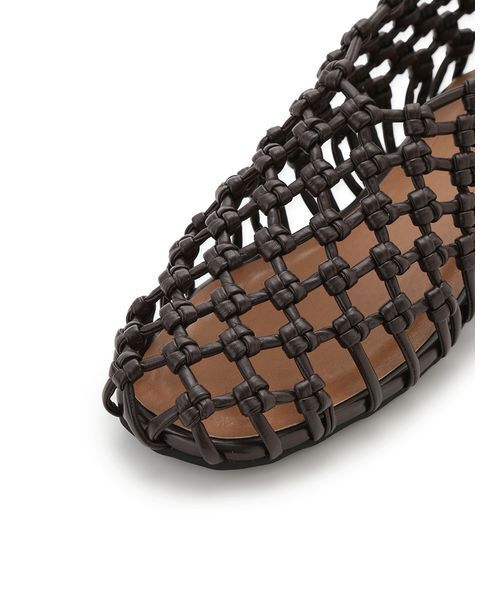 Mila Owen（ミラオーウェン）の「メッシュバレエ（バレエシューズ・レディース・アイボリー/ダークブラウン/レッド・38/37/36）」の14枚目の写真