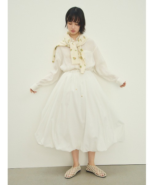 Mila Owen(ミラオーウェン)の「メッシュバレエ(バレエシューズ・レディース・アイボリー/ダークブラウン/レッド・38/37/36)」の12枚目の写真