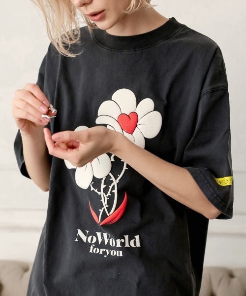STYLISE（スタイライズ）の「【MATATABI】flower TEE / ブラック [MTTB-T-006]（Tシャツ/カットソー・メンズ・ブラック・M/L）」の3枚目の写真