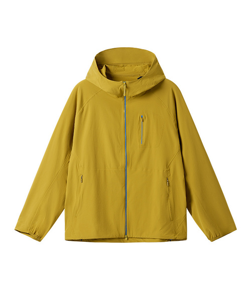 BUTTON SEOUL(ボタンソウル)の「ツーウェイジップアップストレッチウーブンウインドブレーカージャケット(4 COLORS)(ナイロンジャケット・メンズ・ブラック/ブルー/ライトグレー/イエロー・M(48)/L(50)/XL)」の4枚目の写真