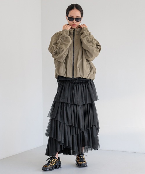 BAYFLOW(ベイフロー)の「【HEREIAM】デコラティブスカート(スカート・レディース・オフホワイト/ブラック・FREE)」の13枚目の写真