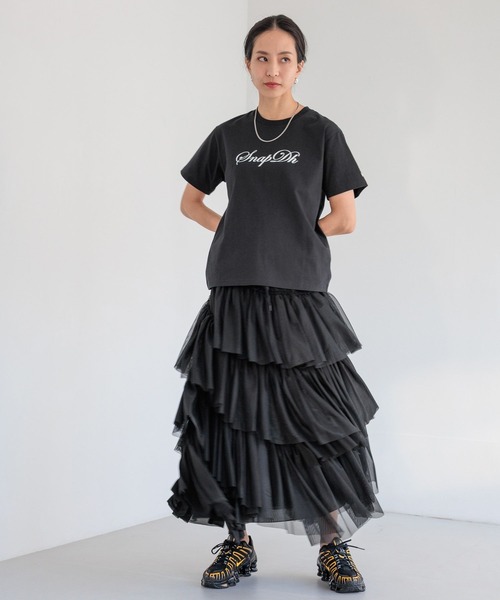 BAYFLOW(ベイフロー)の「【HEREIAM】デコラティブスカート(スカート・レディース・オフホワイト/ブラック・FREE)」の17枚目の写真