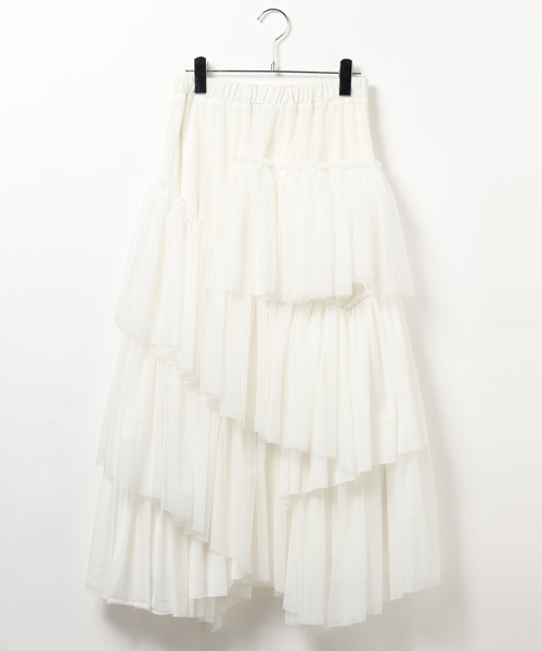 BAYFLOW(ベイフロー)の「【HEREIAM】デコラティブスカート(スカート・レディース・オフホワイト/ブラック・FREE)」の21枚目の写真