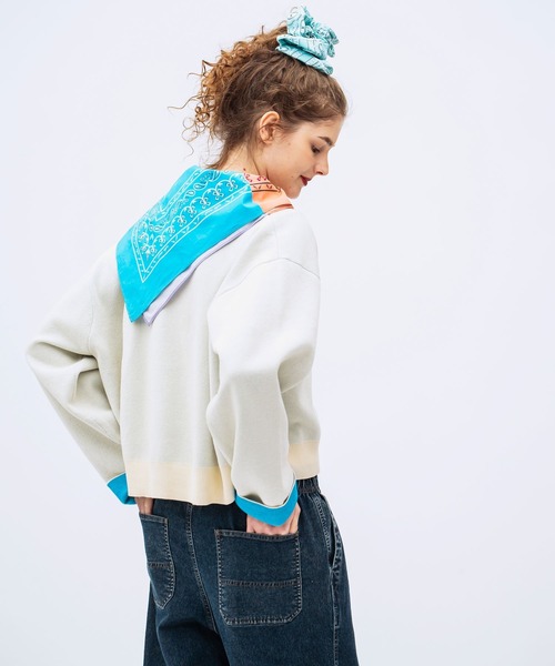 niko and...（ニコアンド）の「オリジナルアソートコットンバンダナ（ストール/ショール・レディース・ネイビー/その他2/その他1/イエロー/レッド/ホワイト・0）」の7枚目の写真