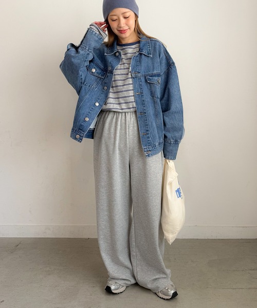 PICHI（ピイチ）の「ルーズデニムジャケット（デニムジャケット・レディース・ブラック/ブルー・FREE）」の18枚目の写真