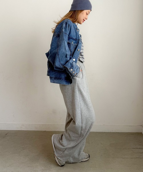 PICHI（ピイチ）の「ルーズデニムジャケット（デニムジャケット・レディース・ブラック/ブルー・FREE）」の13枚目の写真