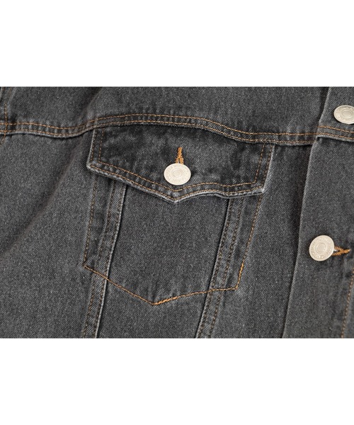 PICHI（ピイチ）の「ルーズデニムジャケット（デニムジャケット・レディース・ブラック/ブルー・FREE）」の19枚目の写真