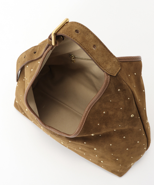 CHRISTIAN VILLA（クリスチャンヴィラ）の「CHRISTIAN VILLA /クリスチャンヴィラ STUDS TRIANGLE BAG（ショルダーバッグ・レディース・キャメル・FREE）」の8枚目の写真