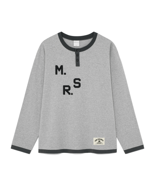 THECOLDESTMOMENT(ザコールデストモーメント)の「TCM msr henley neck long sleeve (grey)(Tシャツ/カットソー・レディース・その他・MEDIUM/LARGE)」の2枚目の写真