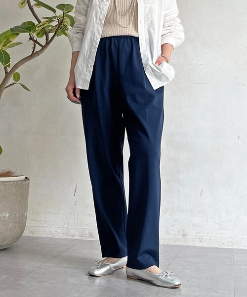 un dix cors（アンディコール）の「360度ストレッチテーパードパンツ（その他パンツ・レディース・グレイッシュベージュ/ブラック/イエロー/ネイビー・FREE）」の21枚目の写真