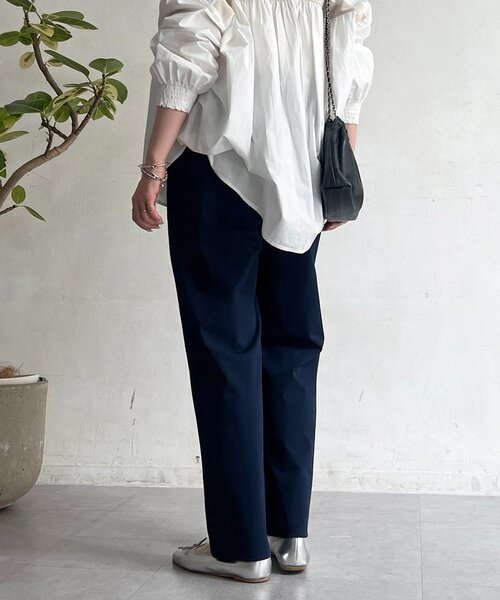 un dix cors（アンディコール）の「360度ストレッチテーパードパンツ（その他パンツ・レディース・グレイッシュベージュ/ブラック/イエロー/ネイビー・FREE）」の22枚目の写真