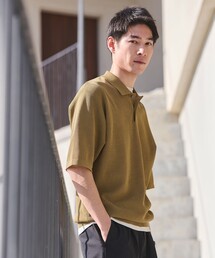 green label relaxing | BREEZY ペーパー 半袖 ポロシャツ -ハンドウォッシャブル・抗菌・通気性-(ベスト)