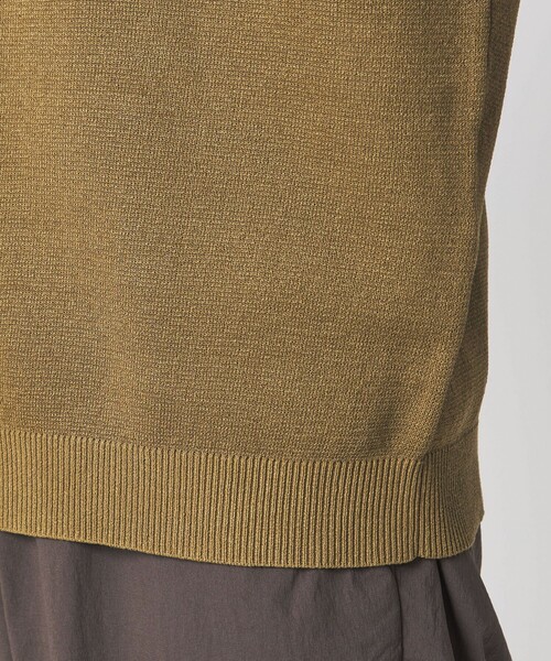 green label relaxing(グリーンレーベルリラクシング)の「BREEZY ペーパー 半袖 ポロシャツ -ハンドウォッシャブル・抗菌・通気性-(ベスト・メンズ・ダークグリーン/ネイビー/マスタード・XL/L/M/S)」の18枚目の写真