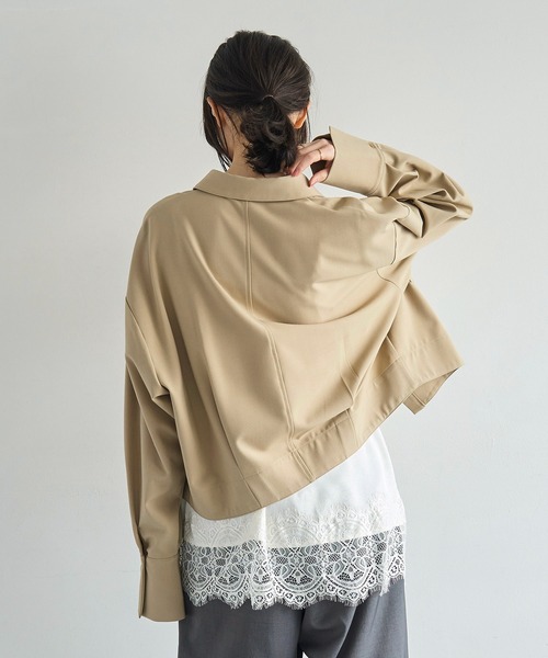 meilmada（メイルマダ）の「レースサテンキャミソール（キャミソール・レディース・ブラック/アイボリー・FREE）」の8枚目の写真