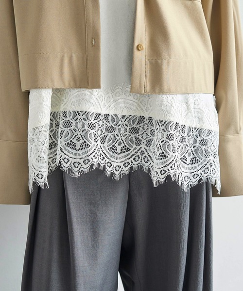 meilmada（メイルマダ）の「レースサテンキャミソール（キャミソール・レディース・ブラック/アイボリー・FREE）」の4枚目の写真