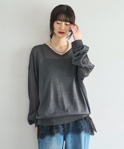 meilmada（メイルマダ）の「レースサテンキャミソール（キャミソール・レディース・ブラック/アイボリー・FREE）」の11枚目の写真