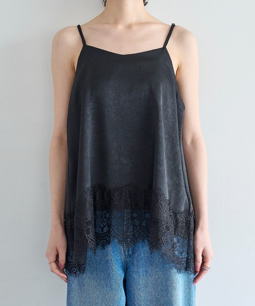 meilmada（メイルマダ）の「レースサテンキャミソール（キャミソール・レディース・ブラック/アイボリー・FREE）」の18枚目の写真