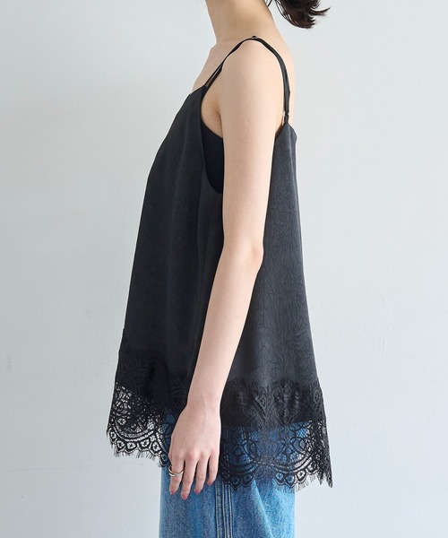 meilmada（メイルマダ）の「レースサテンキャミソール（キャミソール・レディース・ブラック/アイボリー・FREE）」の19枚目の写真