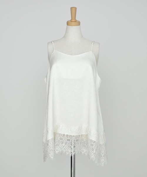 meilmada（メイルマダ）の「レースサテンキャミソール（キャミソール・レディース・ブラック/アイボリー・FREE）」の21枚目の写真