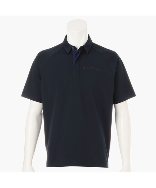 BRIEFING(ブリーフィング)の「【BRIEFING GOLF/ブリーフィングゴルフ】MEN’S STITCHED 3D LOGO SHIRT (リラックスフィット)(ゴルフグッズ・メンズ・グレー/ネイビー/ホワイト/ブラック・L/M/S)」の4枚目の写真