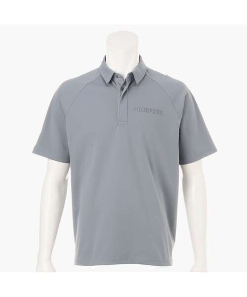 BRIEFING(ブリーフィング)の「【BRIEFING GOLF/ブリーフィングゴルフ】MEN’S STITCHED 3D LOGO SHIRT (リラックスフィット)(ゴルフグッズ・メンズ・グレー/ネイビー/ホワイト/ブラック・L/M/S)」の3枚目の写真