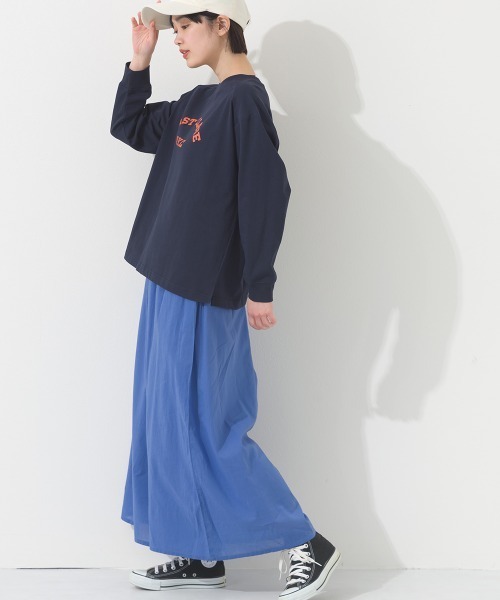 OMNES（オムネス）の「コットンボイルギャザーワイドパンツ（その他パンツ・レディース・レッド/イエロー/ブルー系その他/オリーブ/ブラック/ブルー・FREE）」の22枚目の写真