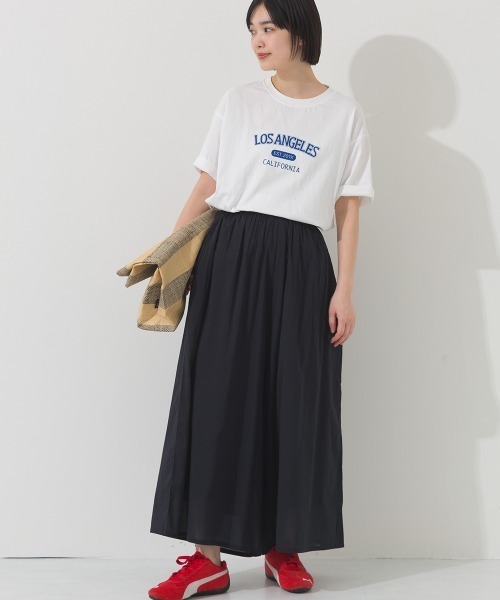OMNES（オムネス）の「コットンボイルギャザーワイドパンツ（その他パンツ・レディース・レッド/イエロー/ブルー系その他/オリーブ/ブラック/ブルー・FREE）」の11枚目の写真