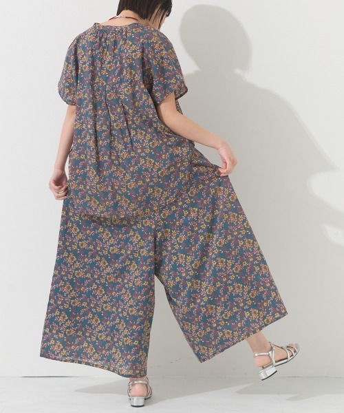 OMNES（オムネス）の「コットンボイルギャザーワイドパンツ（その他パンツ・レディース・レッド/イエロー/ブルー系その他/オリーブ/ブラック/ブルー・FREE）」の12枚目の写真
